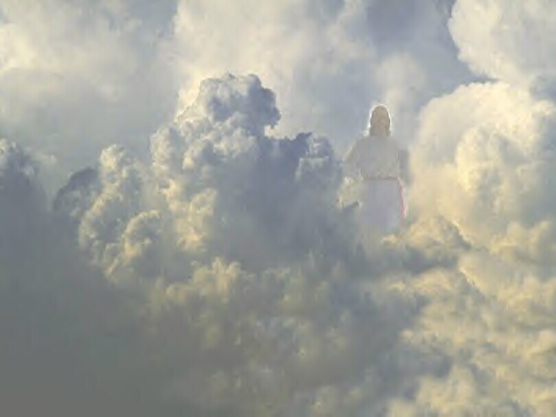 jesus in the clouds